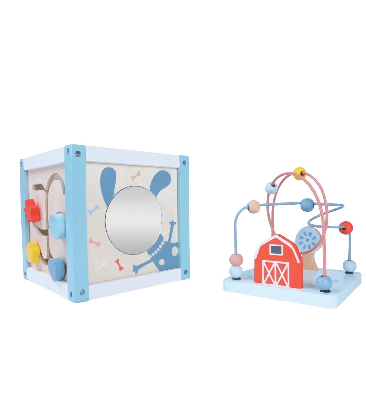 Wooden Activity Cube 20cm - Kindeco