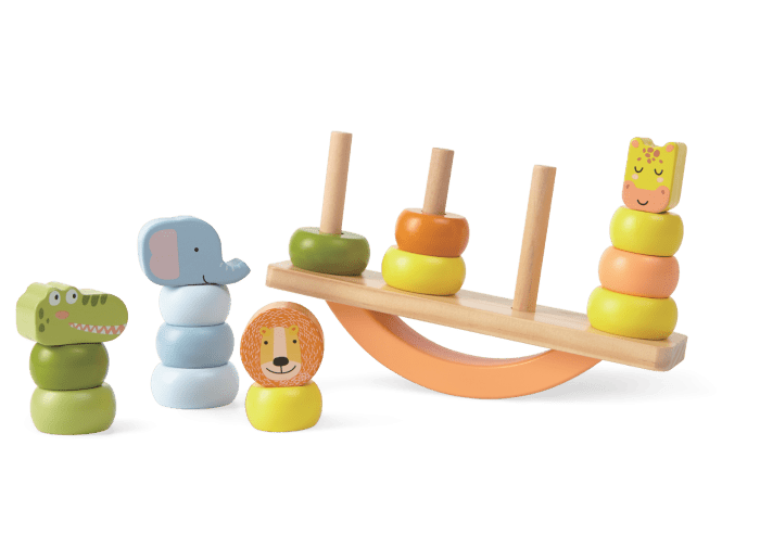 Wooden Animal Balance Game - Kindeco