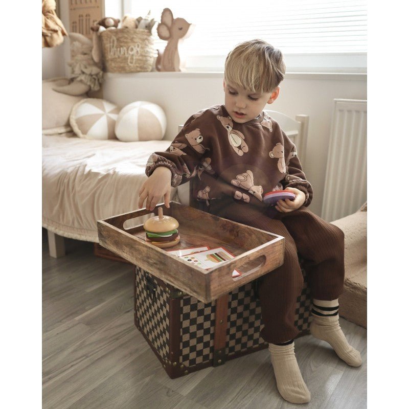 Wooden Burger Restaurant Puzzle - 15 pcs - Kindeco