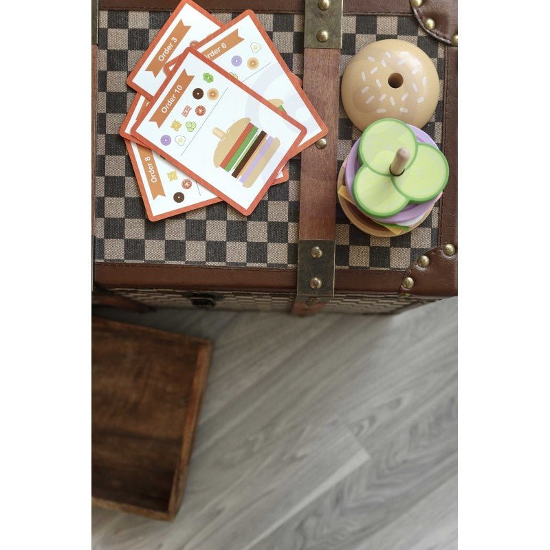 Wooden Burger Restaurant Puzzle - 15 pcs - Kindeco