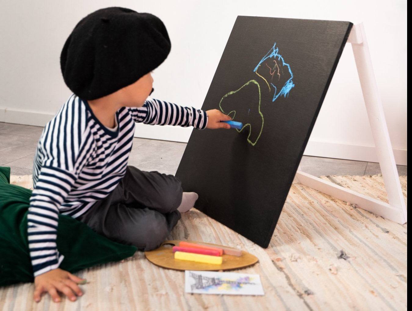 Wooden Chalkboard Easel for Kids - Kindeco