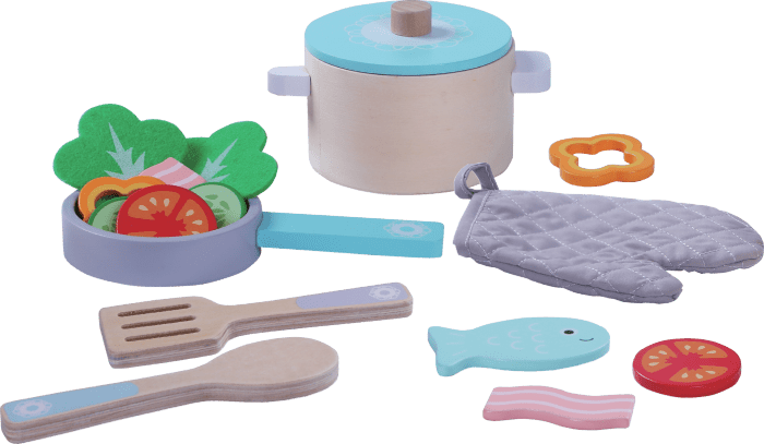 Wooden Cooking Set - 16pcs - Kindeco