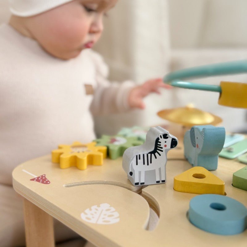 Wooden Educational 5 - in - 1 Activity Table - Kindeco