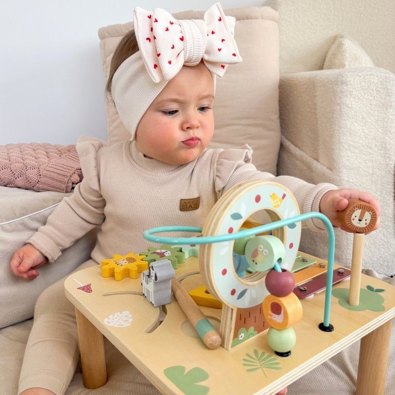 Wooden Educational 5 - in - 1 Activity Table - Kindeco
