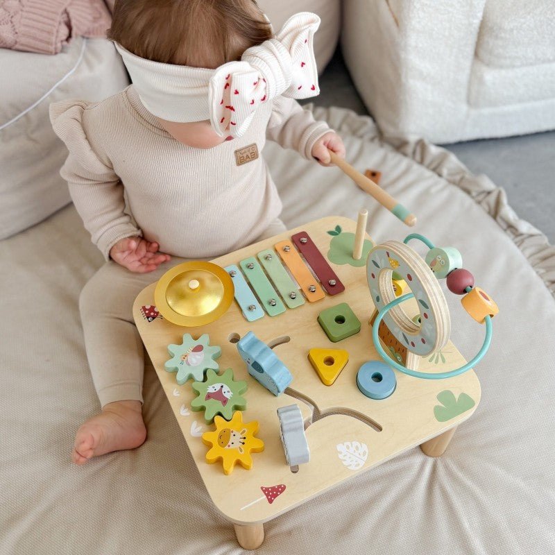 Wooden Educational 5 - in - 1 Activity Table - Kindeco