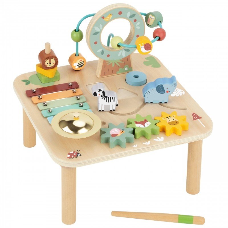 Wooden Educational 5 - in - 1 Activity Table - Kindeco