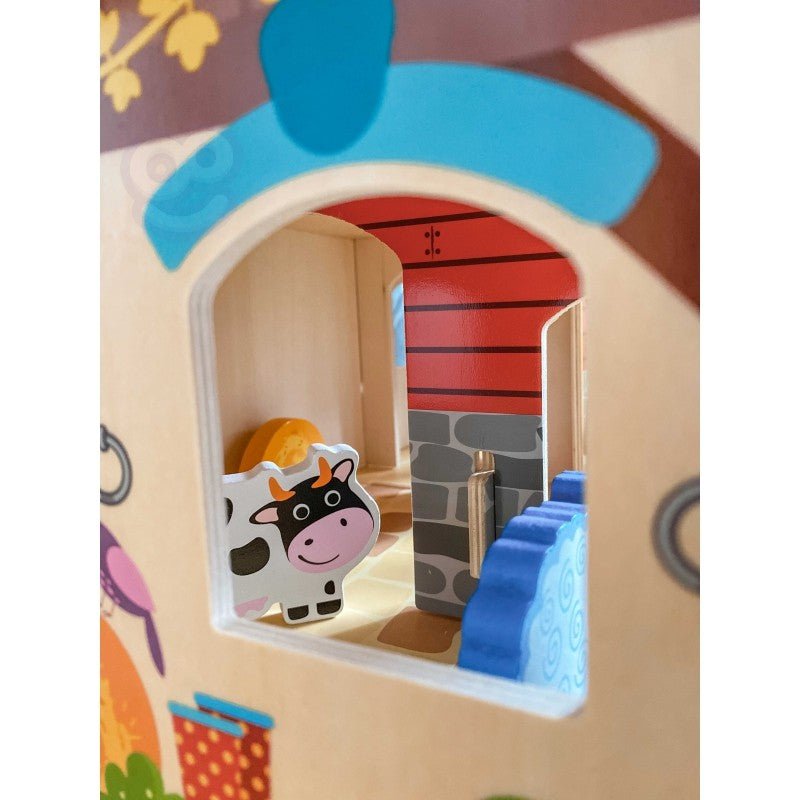 Wooden Farm Set - 18 pcs - Kindeco