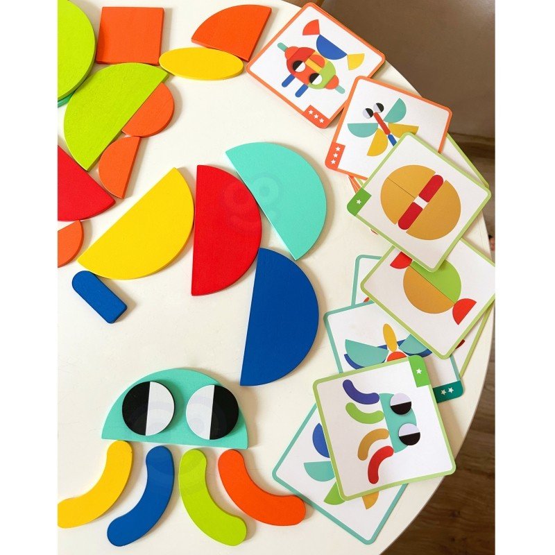 Wooden Montessori Shape Puzzle - Kindeco