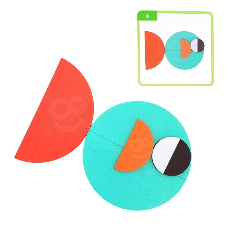 Wooden Montessori Shape Puzzle - Kindeco