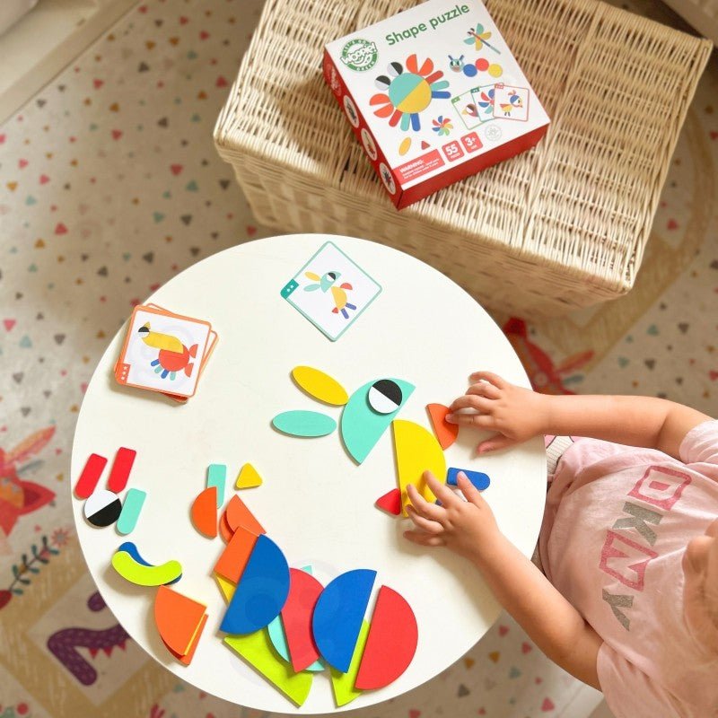 Wooden Montessori Shape Puzzle - Kindeco