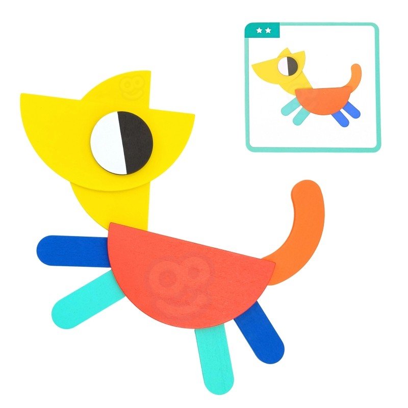 Wooden Montessori Shape Puzzle - Kindeco