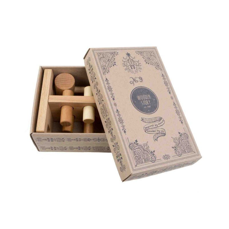 Wooden Pounding Bench - Natural - Kindeco
