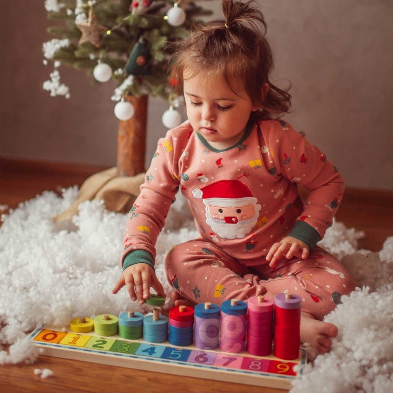 Wooden Puzzle for Learning Colors & Counting - Kindeco
