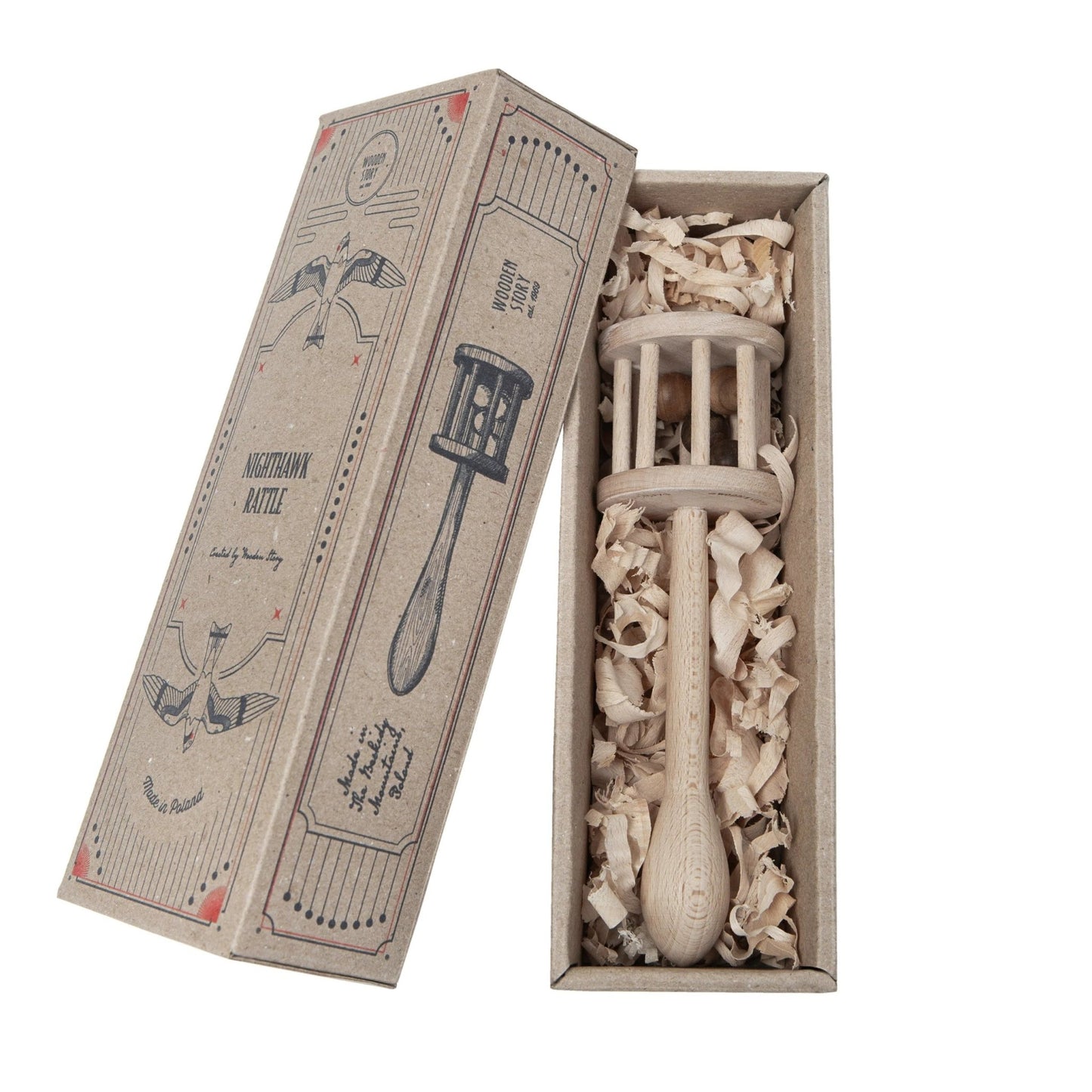 Wooden Rattle - Nighthawk - Kindeco
