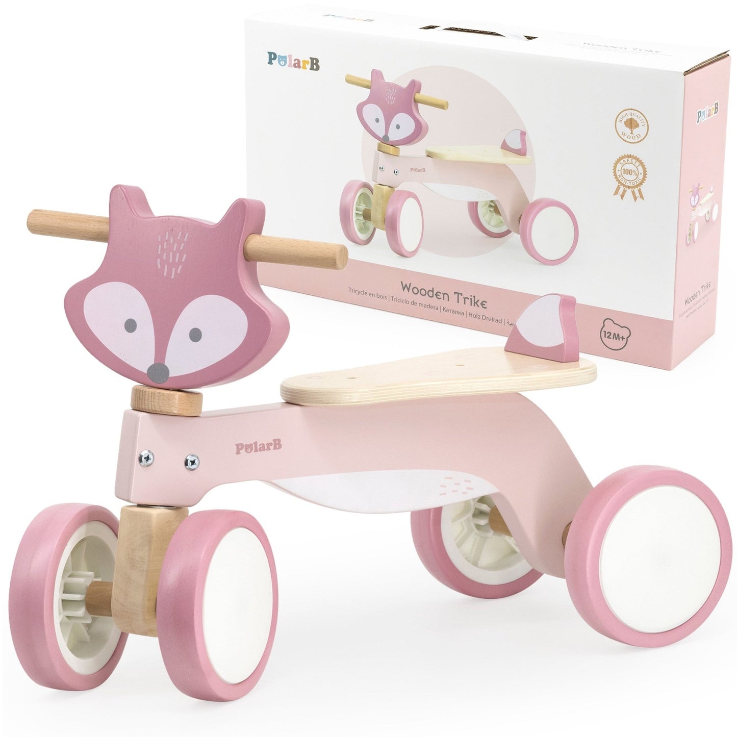 Wooden Ride - On - Fox - Kindeco