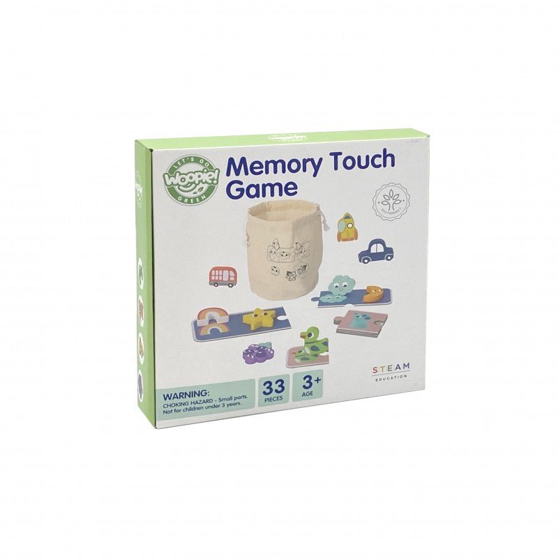 Wooden Sensory Memory Puzzle - Shapes - Kindeco