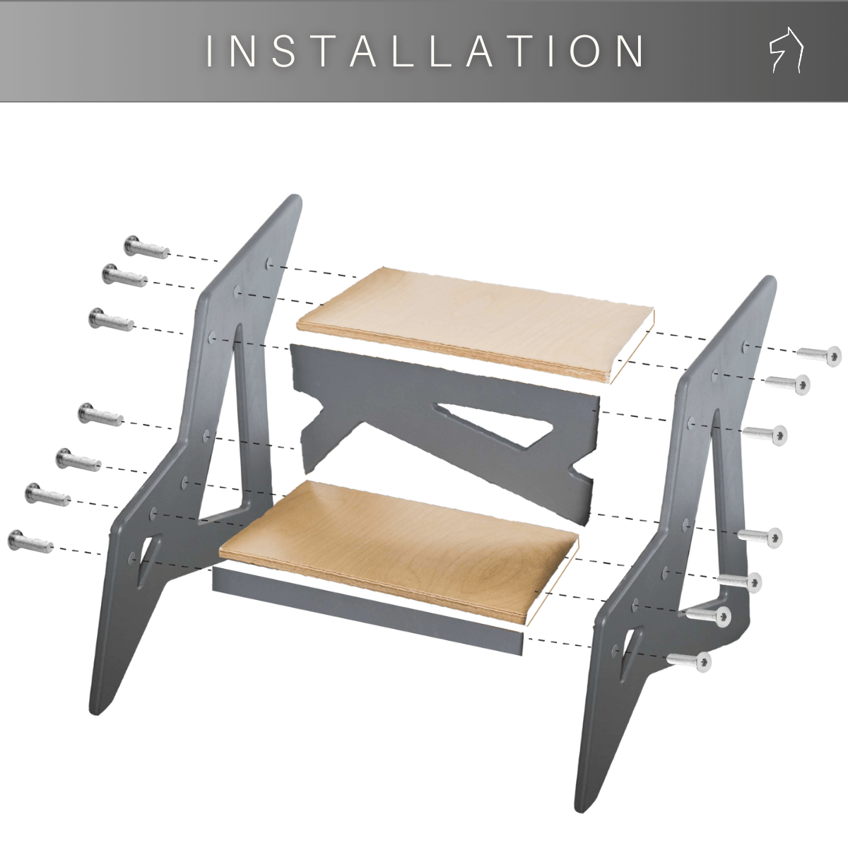 Wooden Step Stool - Kindeco