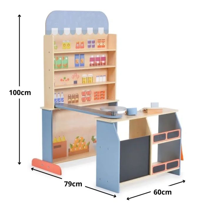 Wooden Supermarket Play Set - Kindeco