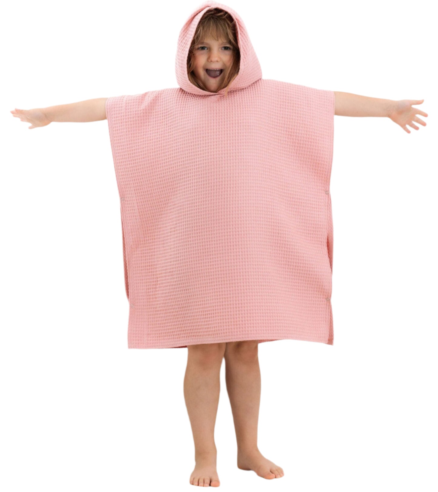 Waffle Fabric Kids' Poncho