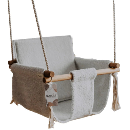 BaBi Baby Swing - Bouclé Ice Grey - Kindeco