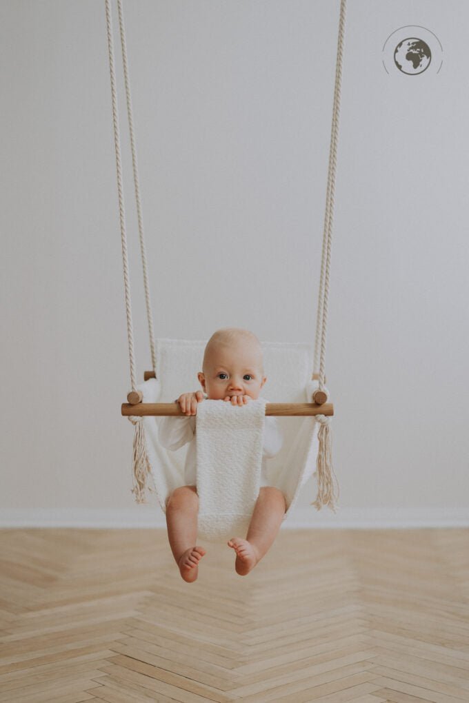 BaBi Baby Swing - Bouclé Snow White - Kindeco
