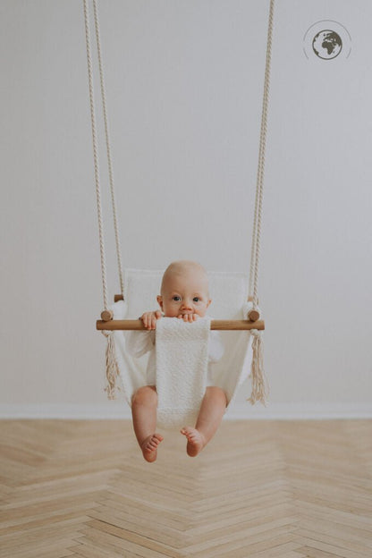 BaBi Baby Swing - Bouclé Snow White - Kindeco