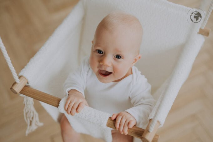 BaBi Baby Swing - Bouclé Snow White - Kindeco