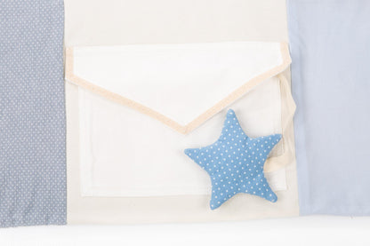 Baby Activity Mat with Arches & Toys - Blue (100x100cm) - Kindeco