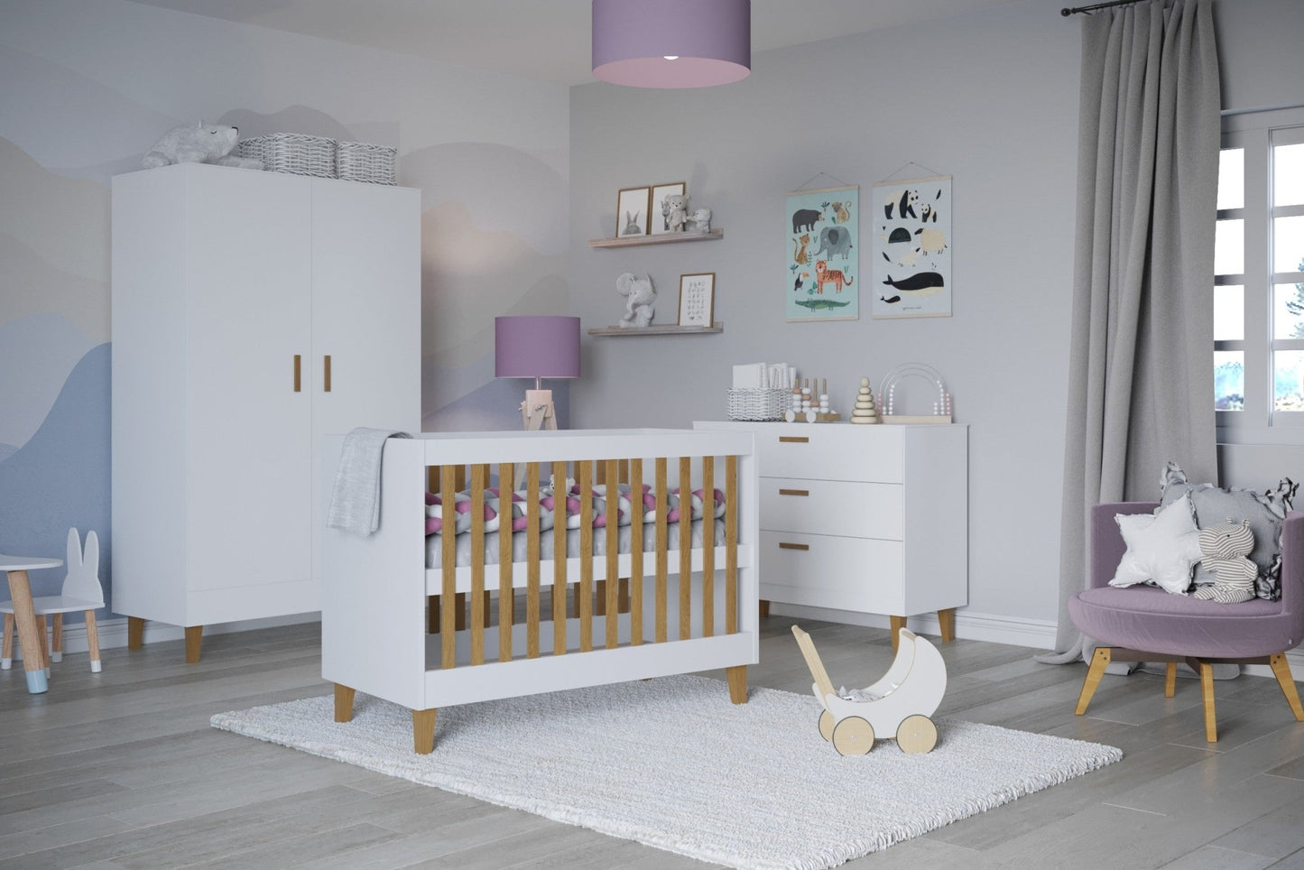 Baby Bed Kubi - White - Kindeco