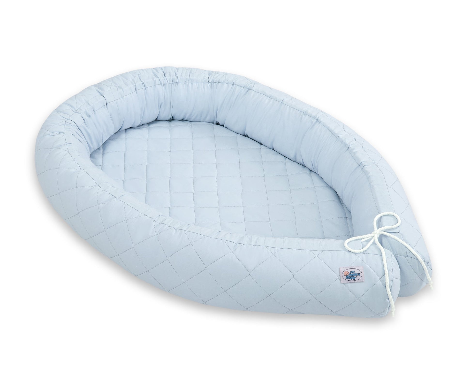 Baby Nest 2 - in - 1 Quilted – Blue - Kindeco