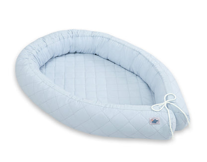 Baby Nest 2 - in - 1 Quilted – Blue - Kindeco