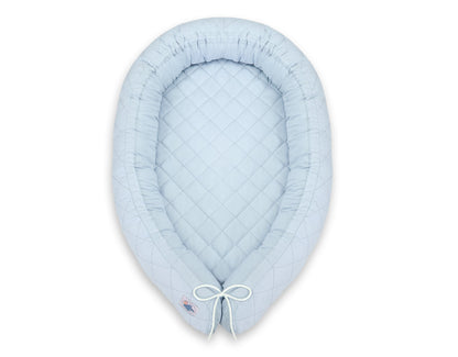 Baby Nest 2 - in - 1 Quilted – Blue - Kindeco