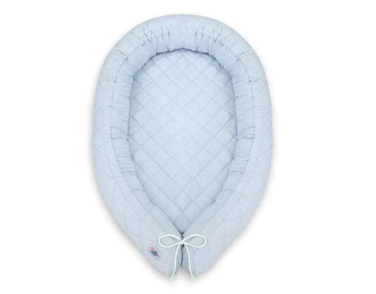 Baby Nest 2 - in - 1 Quilted – Blue - Kindeco