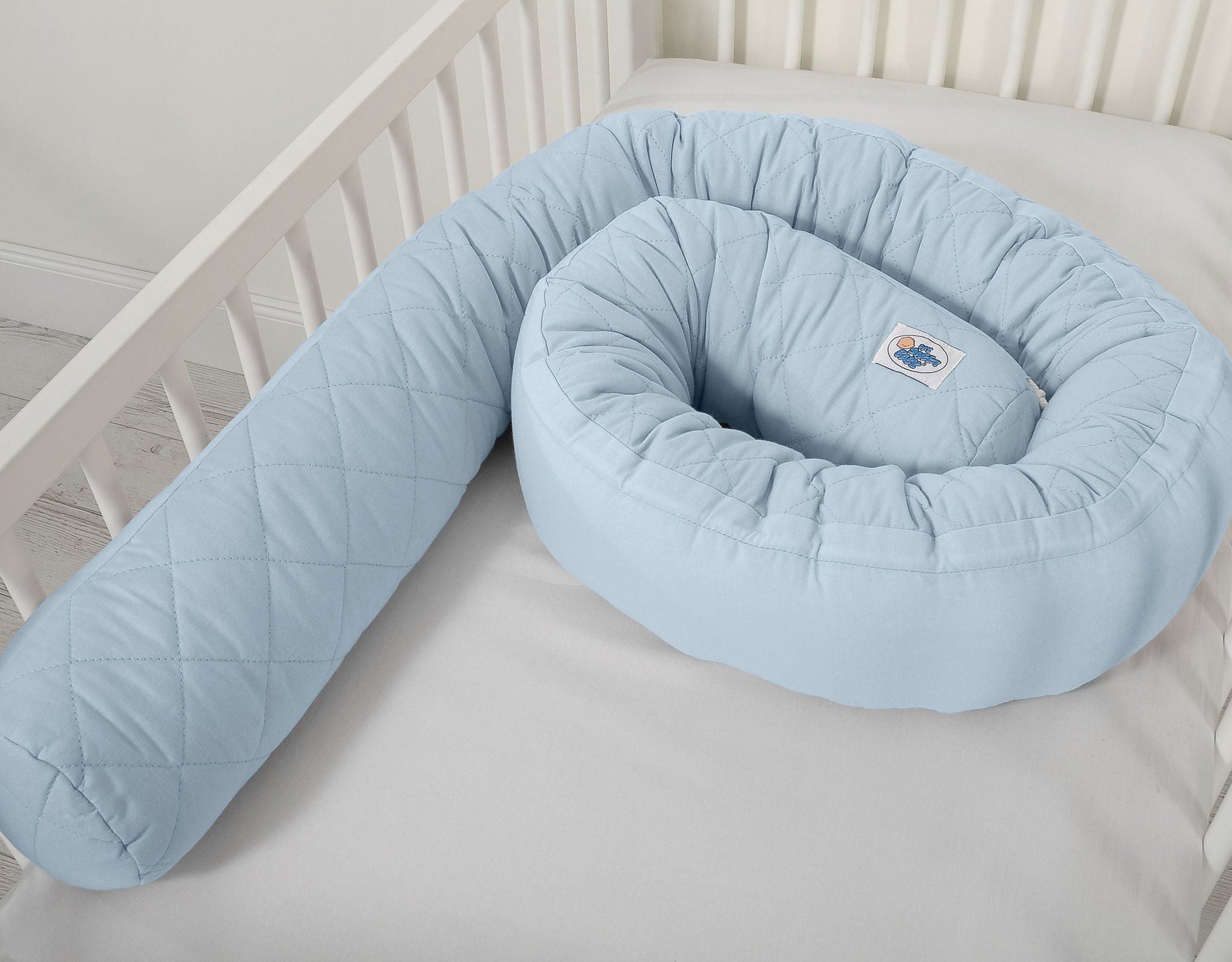 Baby Nest 2 - in - 1 Quilted – Blue - Kindeco