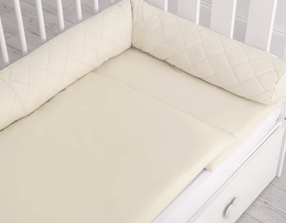 Baby Nest 2 - in - 1 Quilted – Cream - Kindeco