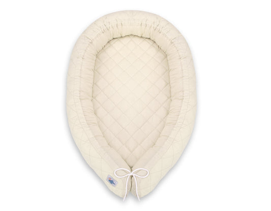 Baby Nest 2 - in - 1 Quilted – Cream - Kindeco