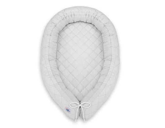 Baby Nest 2 - in - 1 Quilted – Gray - Kindeco
