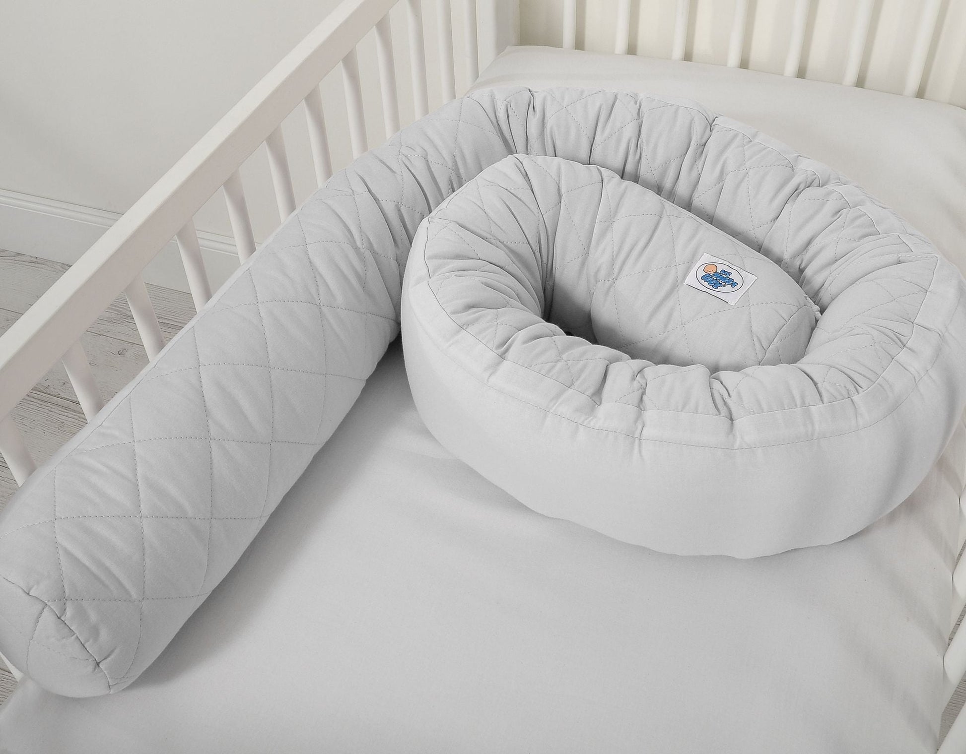 Baby Nest 2 - in - 1 Quilted – Gray - Kindeco