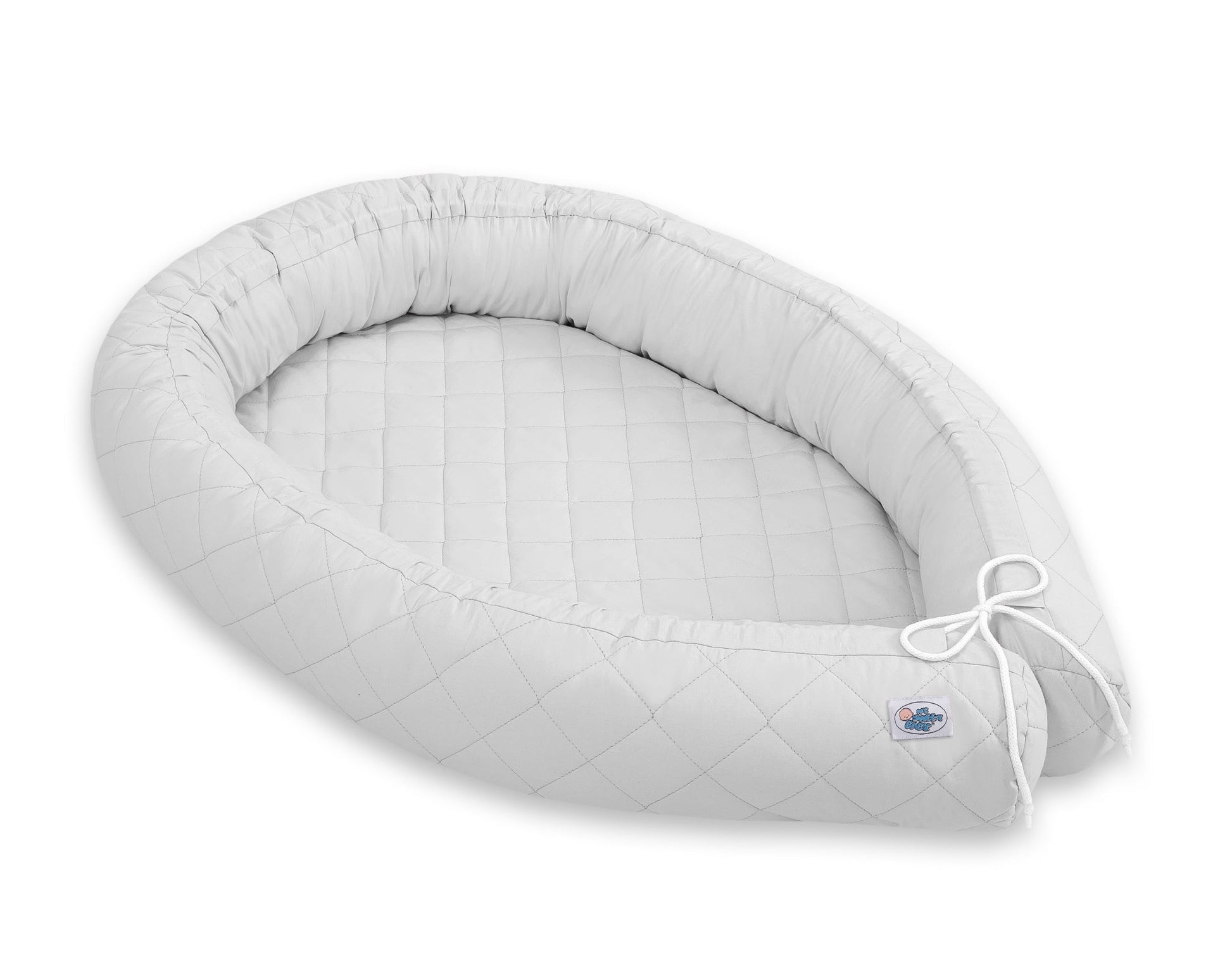 Baby Nest 2 - in - 1 Quilted – Gray - Kindeco