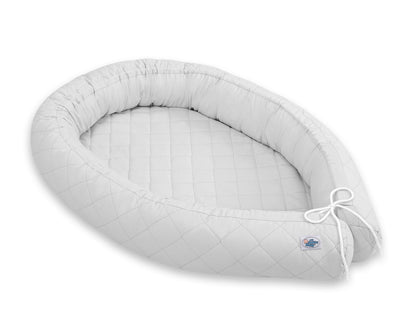 Baby Nest 2 - in - 1 Quilted – Gray - Kindeco