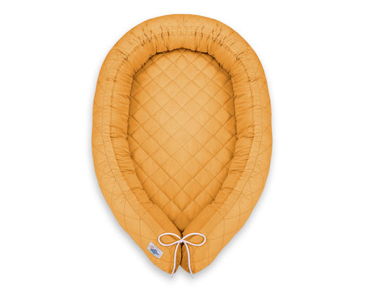 Baby Nest 2 - in - 1 Quilted – Honey Yellow - Kindeco