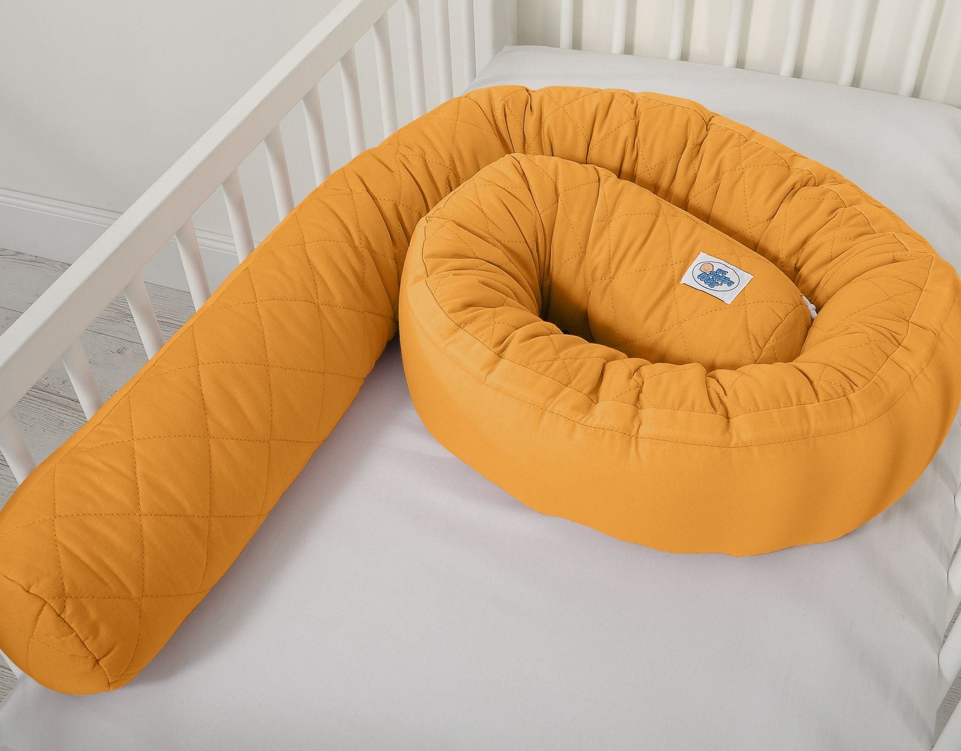 Baby Nest 2 - in - 1 Quilted – Honey Yellow - Kindeco