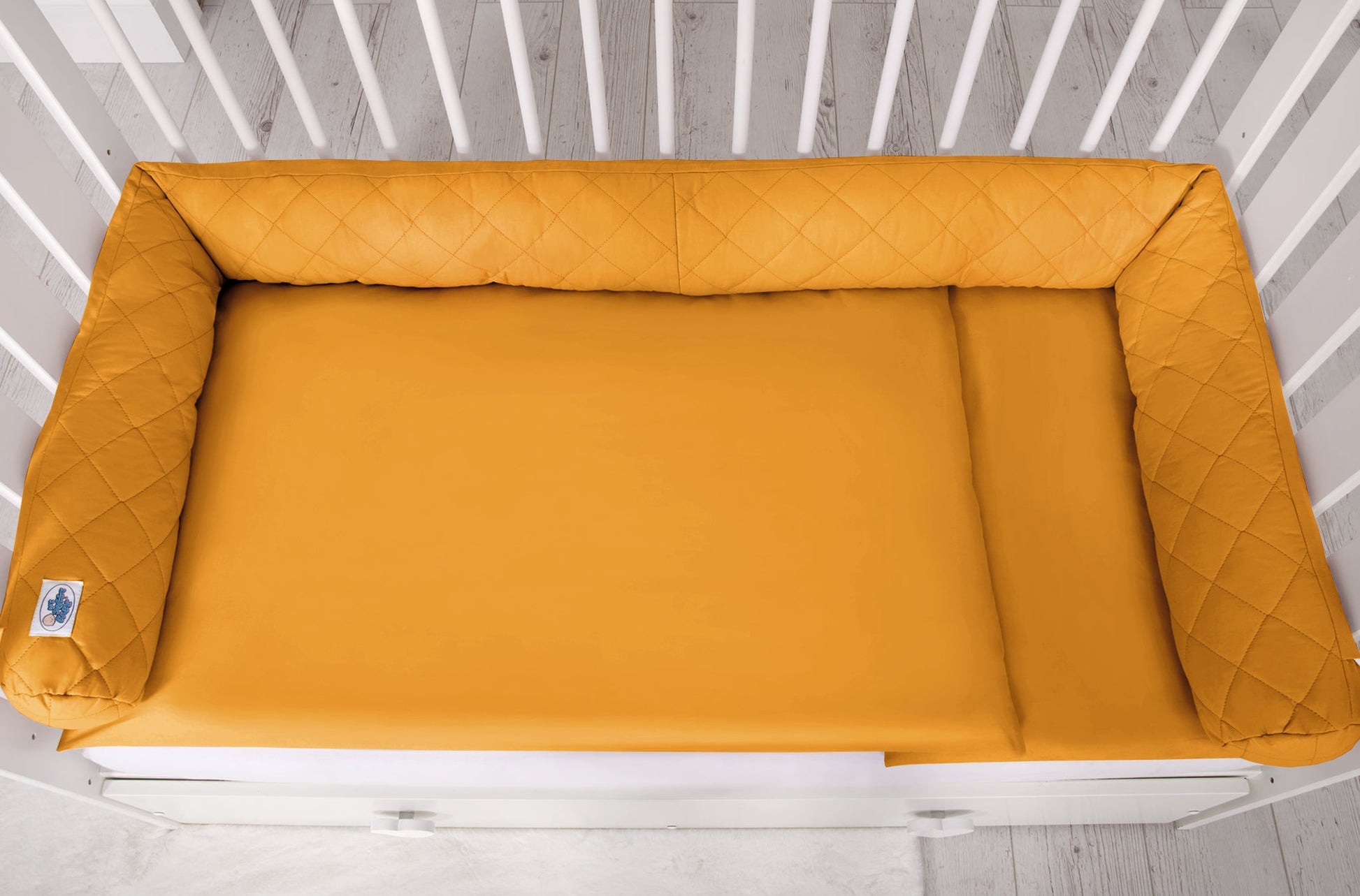 Baby Nest 2 - in - 1 Quilted – Honey Yellow - Kindeco