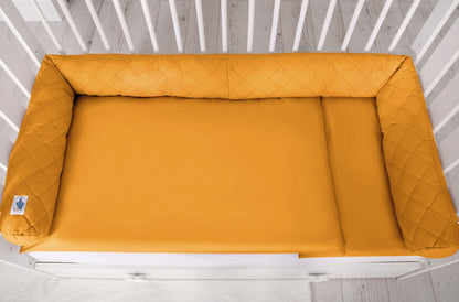 Baby Nest 2 - in - 1 Quilted – Honey Yellow - Kindeco