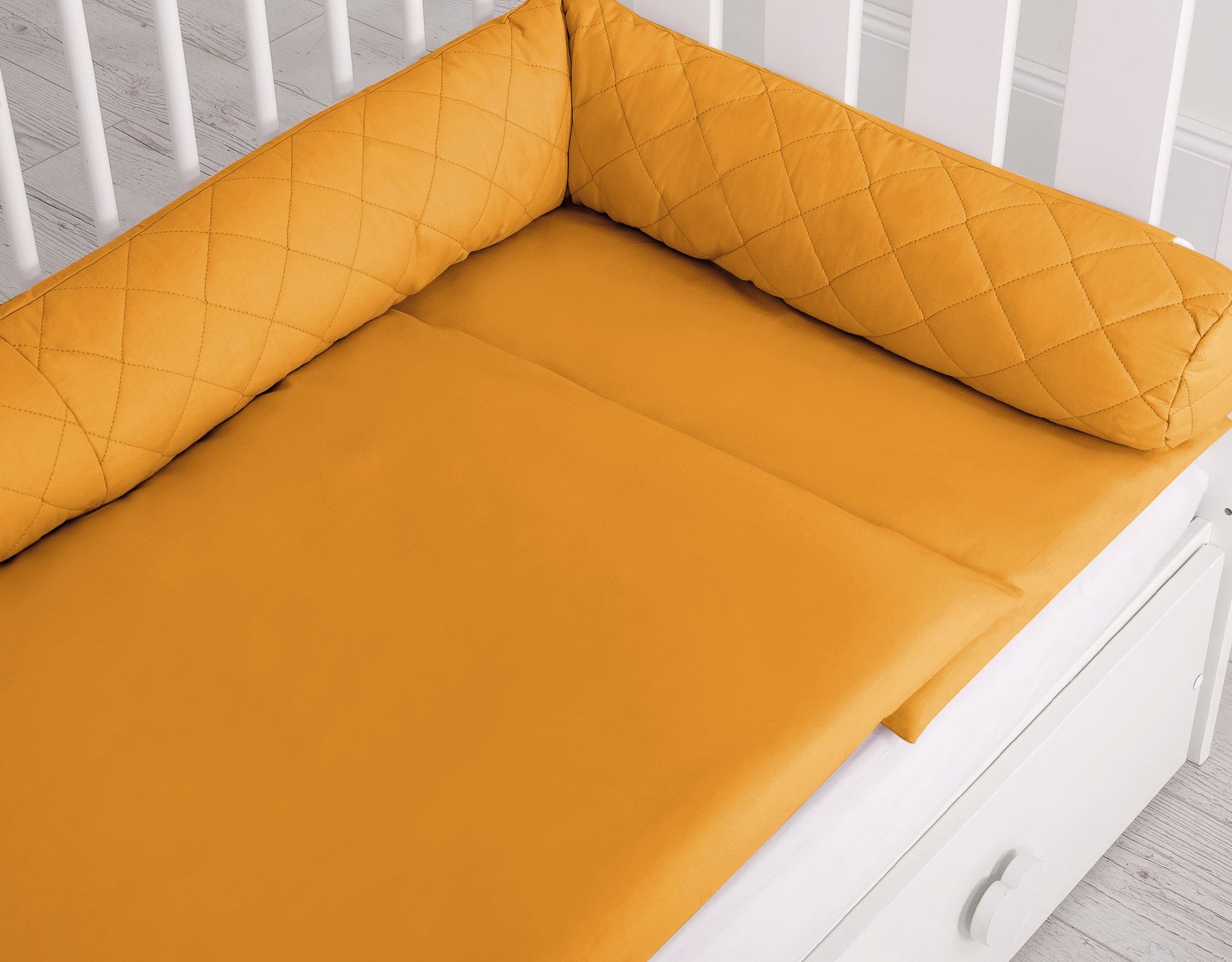 Baby Nest 2 - in - 1 Quilted – Honey Yellow - Kindeco