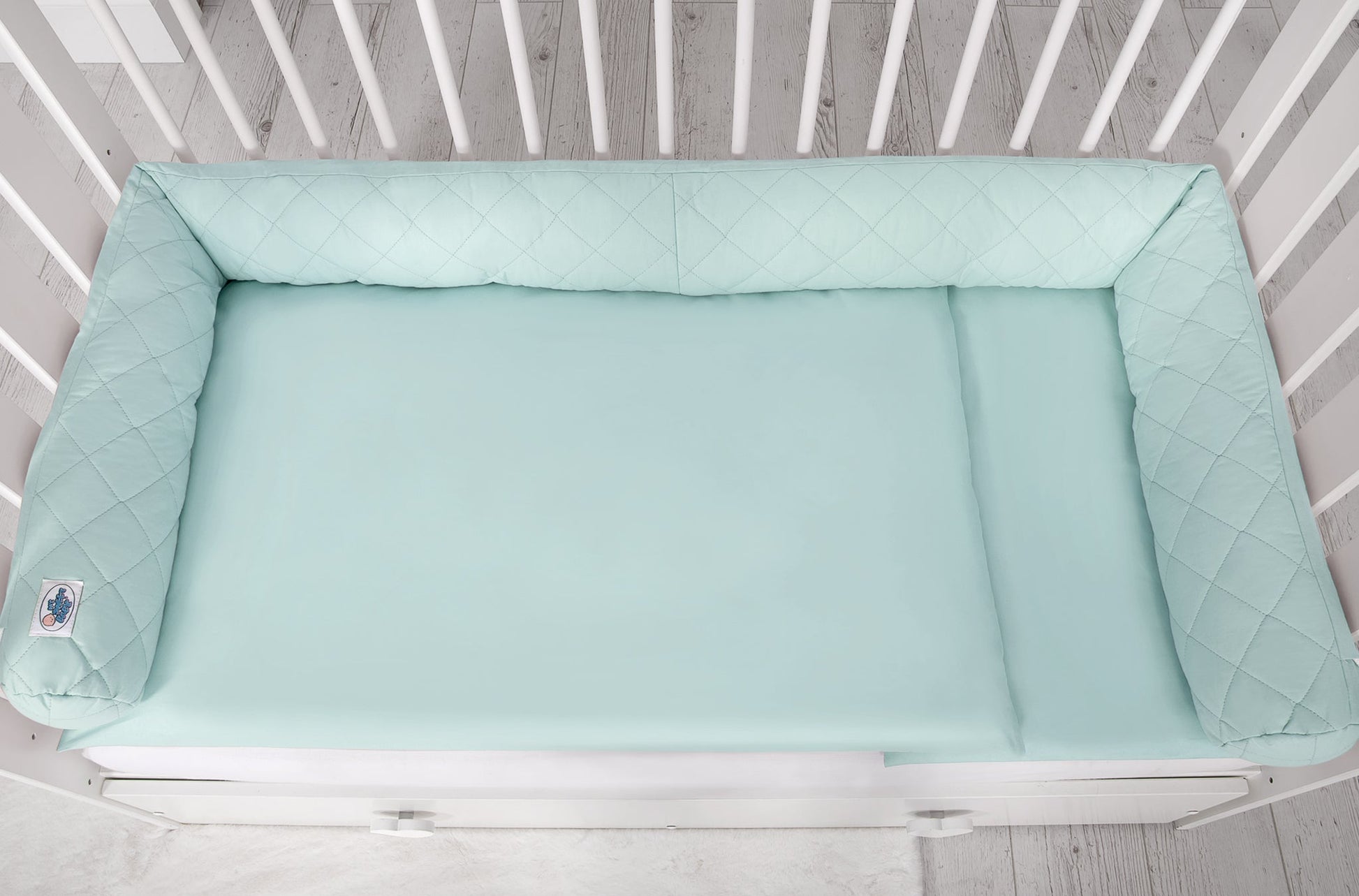 Baby Nest 2 - in - 1 Quilted – Mint - Kindeco