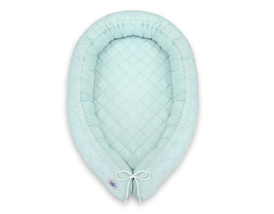 Baby Nest 2 - in - 1 Quilted – Mint - Kindeco