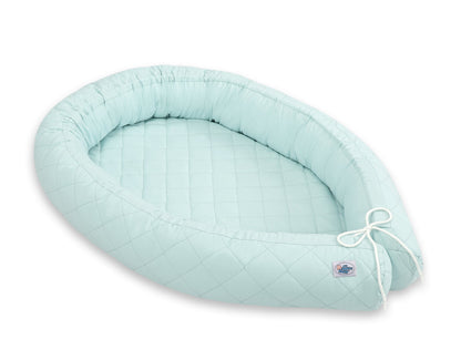 Baby Nest 2 - in - 1 Quilted – Mint - Kindeco