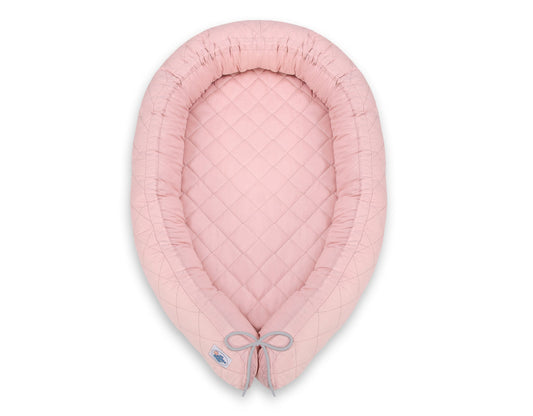Baby Nest 2 - in - 1 Quilted – Pastel Pink - Kindeco