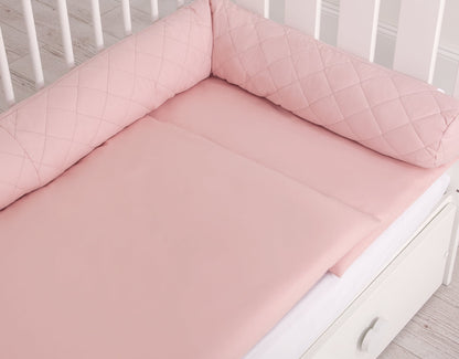 Baby Nest 2 - in - 1 Quilted – Pastel Pink - Kindeco